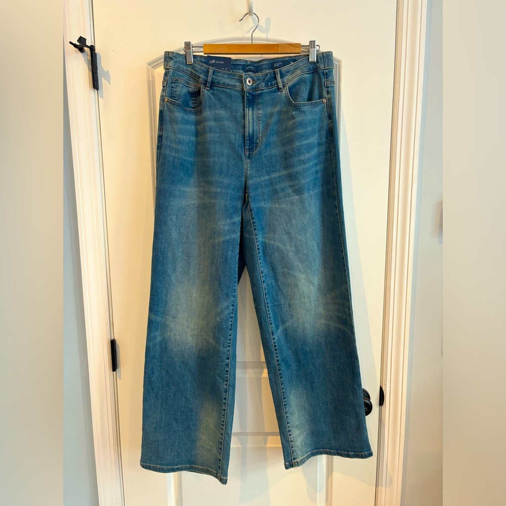 J. Jill wide leg high rise jeans